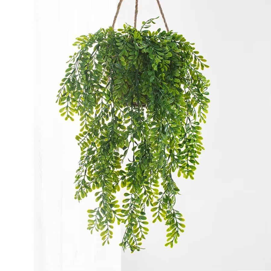 Artificial Plastic Plants Fern Rattan Home Room Table Windowsill Hanging Festival Wedding Wreath Arch Diy Gift Decor Photography