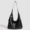 Retro Soft Leather Large-Capacity Tote Bag Women'S Bag Single Shoulder Underarm Bag Trendy Daily Leisure Commuting Medium And Large Bag