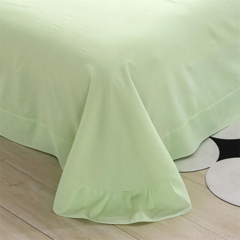 New Spring Duvet Cover Class A Double Yarn Printed Knitted Cotton 3-4 Piece Quilt Bed Sheet Pillowcase Small Fresh Bedding