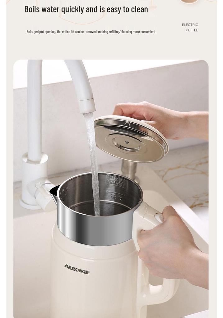 AUX Electric Kettle: Automatic, Constant Temperature, Insulated, Portable, Small for Dormitory Use.