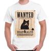 Schrodinger Cat Wanted Dead Or Alive Men Women Top Unisex Retro T Shirt 2438