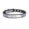 Puppy Necklace Reflective Engravable Zinc Alloy Adjustable Dog Neckwear for Daily Life