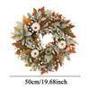 Fall Door Wreath Fall Halloween Wreath With Pumpkin Artificial Home Decor Thanksgiving Decorations For Farmhouse Holiday Harvest