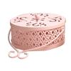 Mosquito Coil Holder Retro Portable Iron Art Fireproof Mosquito Incense Box with Lid for Home
