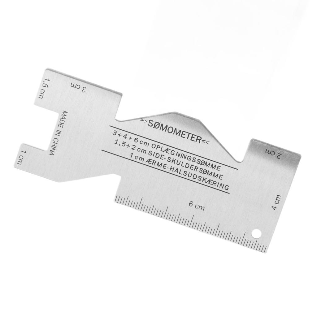 Metal Sewing Ruler Aluminium Alloy Light Flexible Portable Accurate Hand Measuring Gauge for Quilting Embroidery Craft