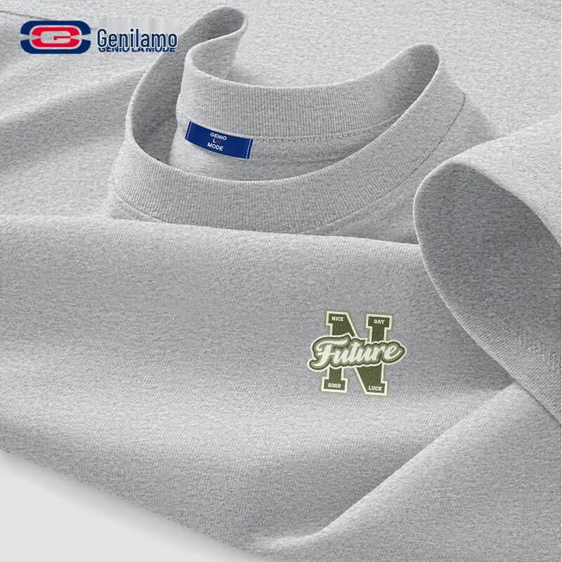 GENIOLAMODE Men s Loose Fit Cotton T-Shirt XL