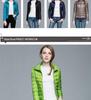 Giacca Piumino Donna Taglie Forti Stile Coreano Leggera Vestibilità Aderente Collo Alto Corta Cappotto Autunno Inverno