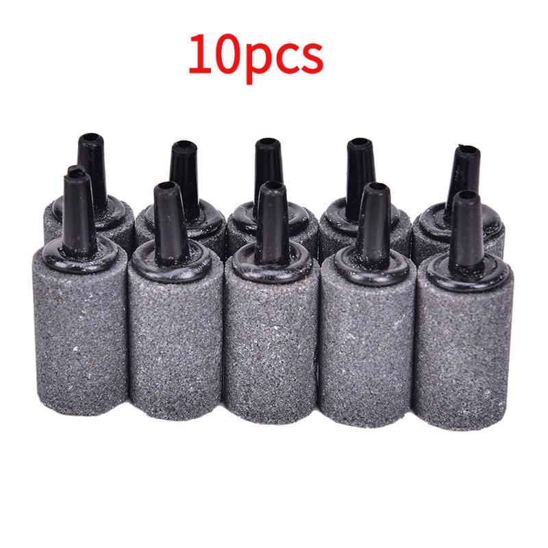 Hot sale 5/10Pcs Aquarium Cylinder Shape Air Stone Mineral Bubbles Release Fish Tank Punp Airstone Aeration Aerator Accessories