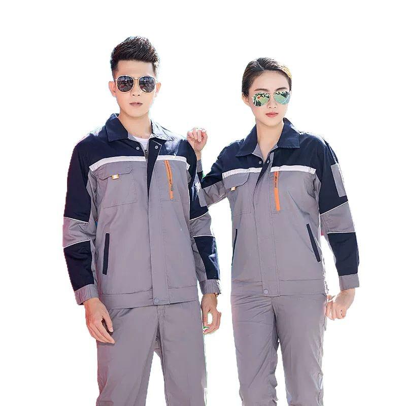 Reflective Breathable Long Sleeve Workwear Set - Durable and Ideal for Electronic, Chemical, and Construction Industries