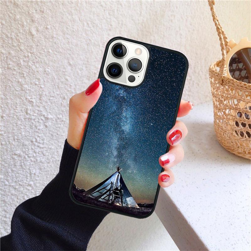 Camping Nature Mountain Phone Case for iPhone 17 Air 16 Coque 15 14 12 13 PLUS 11 PRO MAX Back Cover Fundas Shell