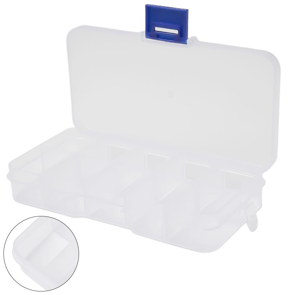 Tray Storage Case Box Container Organizer White Compartments Practical