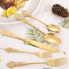 20Pcs Christmas Dinnerware Set Stainless Steel Cutlery Kitchen Western Tableware Fork Knife Spoon Flatware Home Wedding Gift