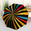 1pc Color Wheel Automatic Folding Umbrella Compact Lightweight Travel Umbrella with 8-Rib Sturdy Frame, Windproof & Self019