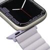 Pasek do Apple Watch Series 1 UNIQ Reversible Magnetic Lilak-Biały