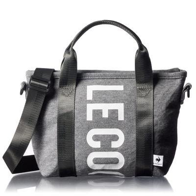 Le Coq Sportif Rochelle Logo Print Sweatshirt Deodorizing Antibacterial Shoulder Bag Women's 2-Way (Charcoal Gray)