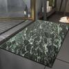 Bathroom anti slip absorbent mat with luxurious marble pattern toilet quick drying floor mat bathroom rug toilet mat
