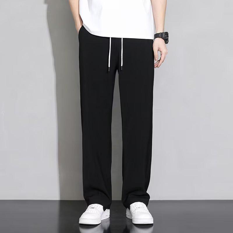 Men's Retro Japanese Style Loose Straight-Leg Pants - Trendy All-Match Casual for Spring & Autumn