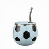 Soccer Tumbler with Straw Compact Ball Cup Lid Portable for Children