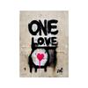 Graffiti Pink Love Wall Poster Children's Canvas Painting Wall Art Printing Picture Modern Living Room Home Decoration Mural