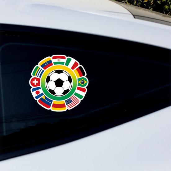 Yousheng Soccer Graffiti Sticker for Car Decorative Vinyl Decal for Laptop Luggage Waterproof Sporty Pattern Stickers for Vehicle Bumper