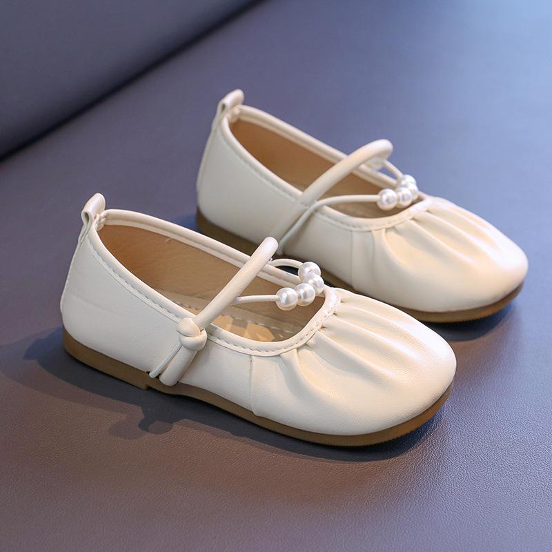 Mädchen Lederschuhe Sommer 2025 neue Kinder Baby Ballett Einzel Schuhe Mädchen Mode Ausländischer Stil mit Rock Prinzessin Schuhe