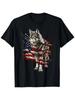 4th Of July American Flag Wolf Outfit T-Shirt