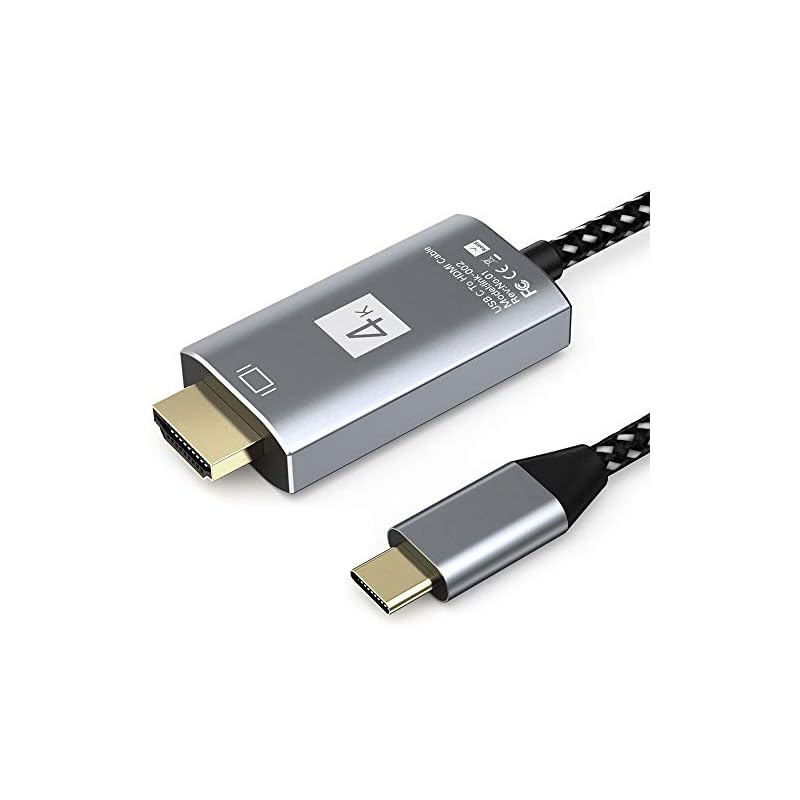 USB Type-C To HDMI Conversion Cable, 1.8M Connection Cable, HDTV Type-C 4K Video Output, Type C To HDTV Conversion Adapter, Compatible with Type-C To