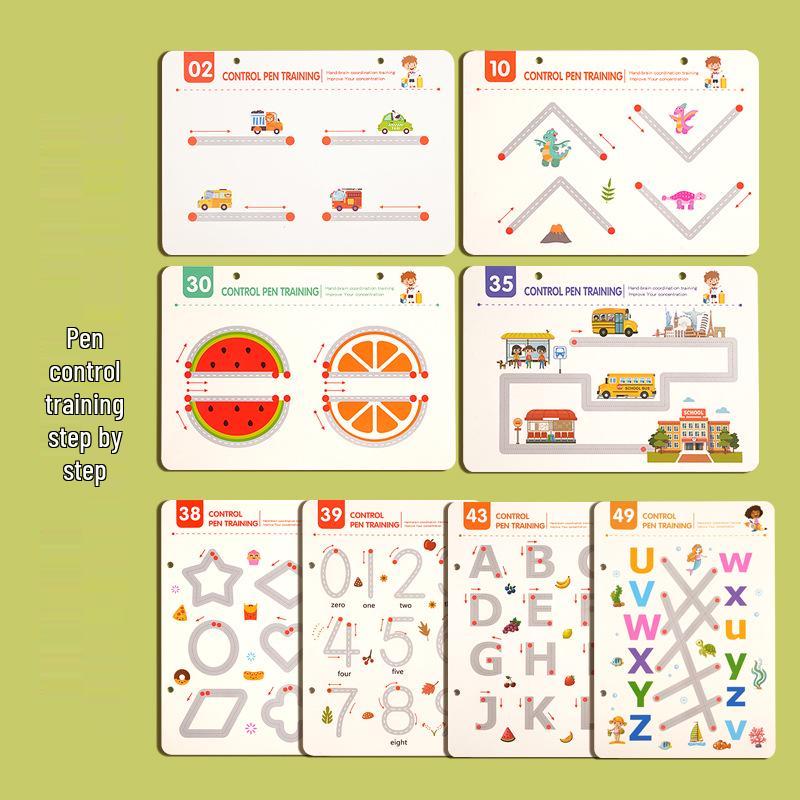 Erasable Pen Control & Concentration Puzzle Toys for Early Education In Kindergarten.