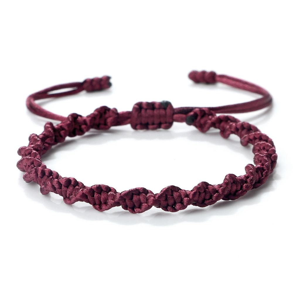 Multicolor Rope Lucky knots Bracelets Women Men Charm Woven Handmade Bangles Braided Adjustable Size Buddhism Jewelry Pulseras