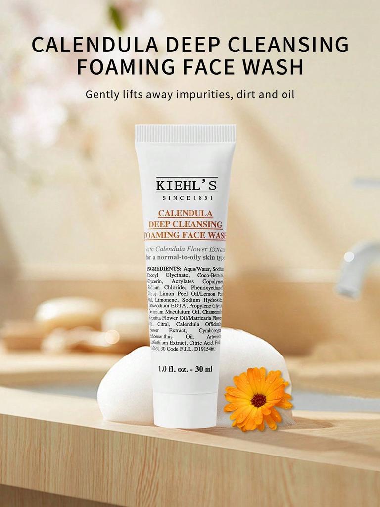 Kiehl's Płyn do mycia twarzy z nagietkiem głęboko oczyszczający (Rozmiar mini: 1.0 fl.oz./30ml)