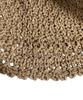 SK8ER ROCK Cross Knit Bucket Hat ((Beige))