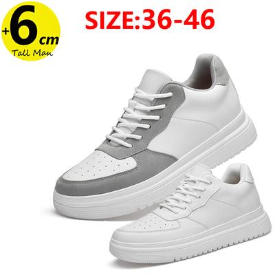 889 Men  Elevator Shoes Chunky Sneakers Height Increase Insoles 6CM Tall  Lift Plus Size 36-46