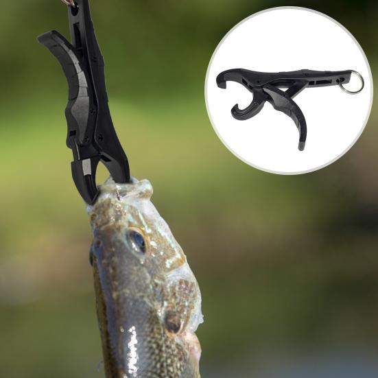 Mini Fish Lip Gripper Fiskemunn Grabber Ergonomisk håndtak Bærbar fisketang Fiskekontroll Clamp Catcher Tong Fisketilbehør