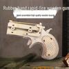 3D Wooden Mauser Pistol Jigsaw Puzzle Model: Rubber Band Launcher - Educational Toy for Boys