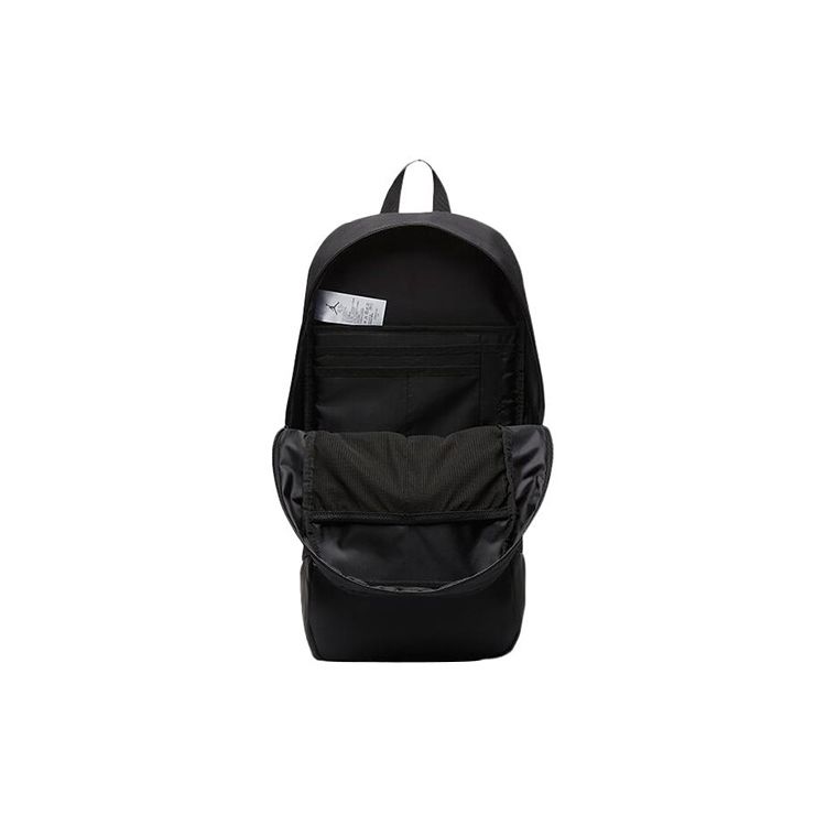 Jordan Small Logo Sports Leisure Training Large Capacity Reflective Nylon Basketball Backpack Unisex Backpack Black DJ5644-010