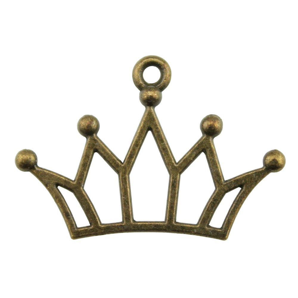Crown Charms Multi Color Alloy Pendants For Royal Princess Jewelry Accessories