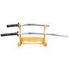 Shinobiya Replica Sword Miyamoto Musashi Style Sea Cucumber Tsuba and Sword Cleaning and Replica Sword Set Two-Sword (Large Small) (Includes Sword,