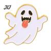 Alloy Decorative Brooches Halloween Enamel Brooch Pin, Cartoon Ghost Witch Hat Black Cat Spider Badge for Jackets Backpacks Hats Scarves Zinc