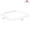 Support pour équipement RTV - Maclean - MC-738 - Verre trempé - Charge max 10 kg - Noir