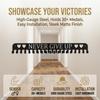 Large Capacity Medal Display Rack Sturdy Wall Mounted Award Hanger Holder Black Easy To Install Medal Hook Award Holder
