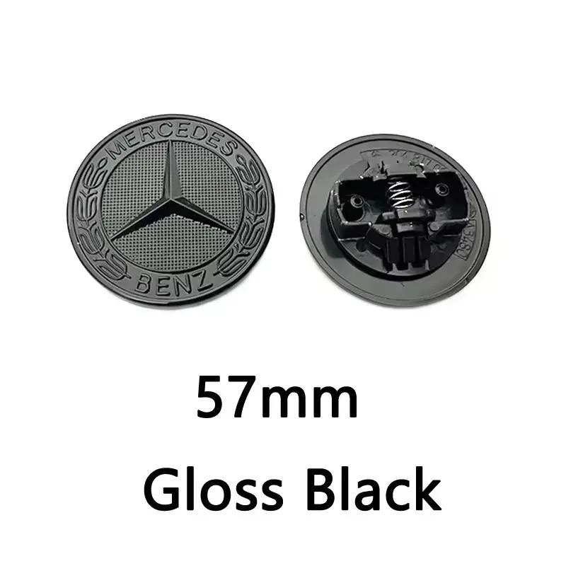 

1pcs 44mm 57mm 74mm Metal Front Hood Bonnet Head GLA GLB GLC GLE E200 E260 E300 Car Badge Emblem Accessories For Mercedes Benz