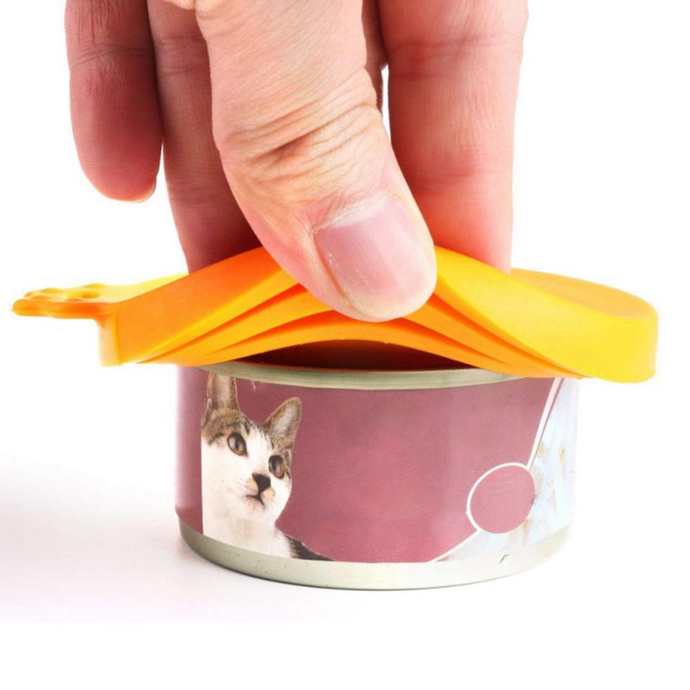 Armazenamento de Comida Húmida para Cães Gatos de Cozinha Reutilizável Silicone Tampa de Lata Tampas de Lata Coberturas para Latas de Comida de Animais de Estimação