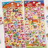 1/4Pcs Christmas Puffy 3D Stickers Cute Cartoon Scrapbooking Diy Journaling Diary Decoration Stationery Stickers School Supplies