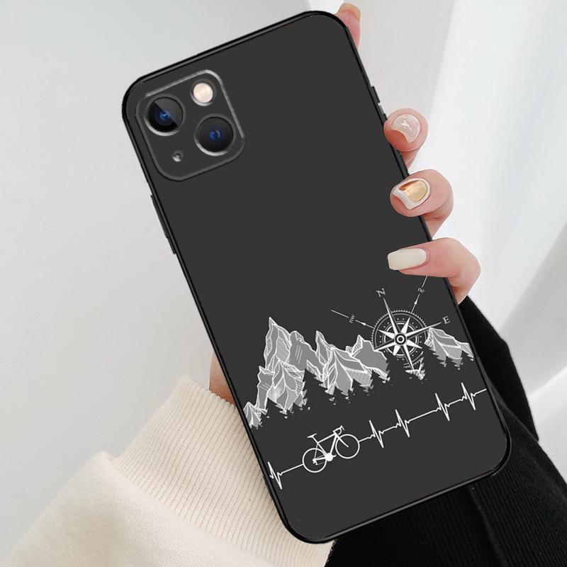 Cycling Bicycle Cycle Funny Phone Case For iPhone 17 Pro Max 14 13 12 11 15 16 Pro Max mini 16 15 Plus 16e 17 Air Cover
