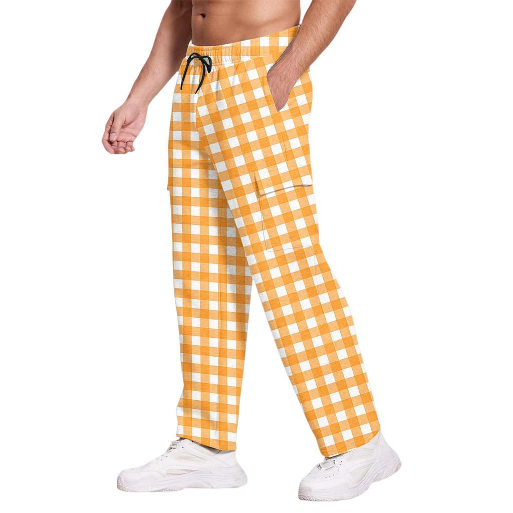 Men's Casual Sports Pants Loose Leggings Long Panel Fitness Running Training Pants