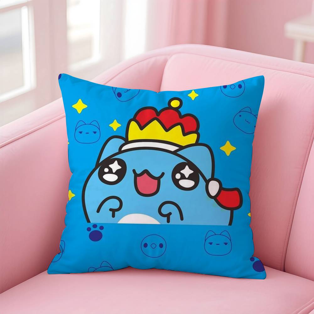 Anime B-Bugcat C-Capoo Pillow Case Pattern Printing Pillowcase Living Room Sofa Cushion Cover Bedroom Room Decor