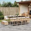 VidaXL 13-piece Garden Dining Set with Cushions, Table and Folding Back Chairs, Outdoor Patio Furniture 3211342