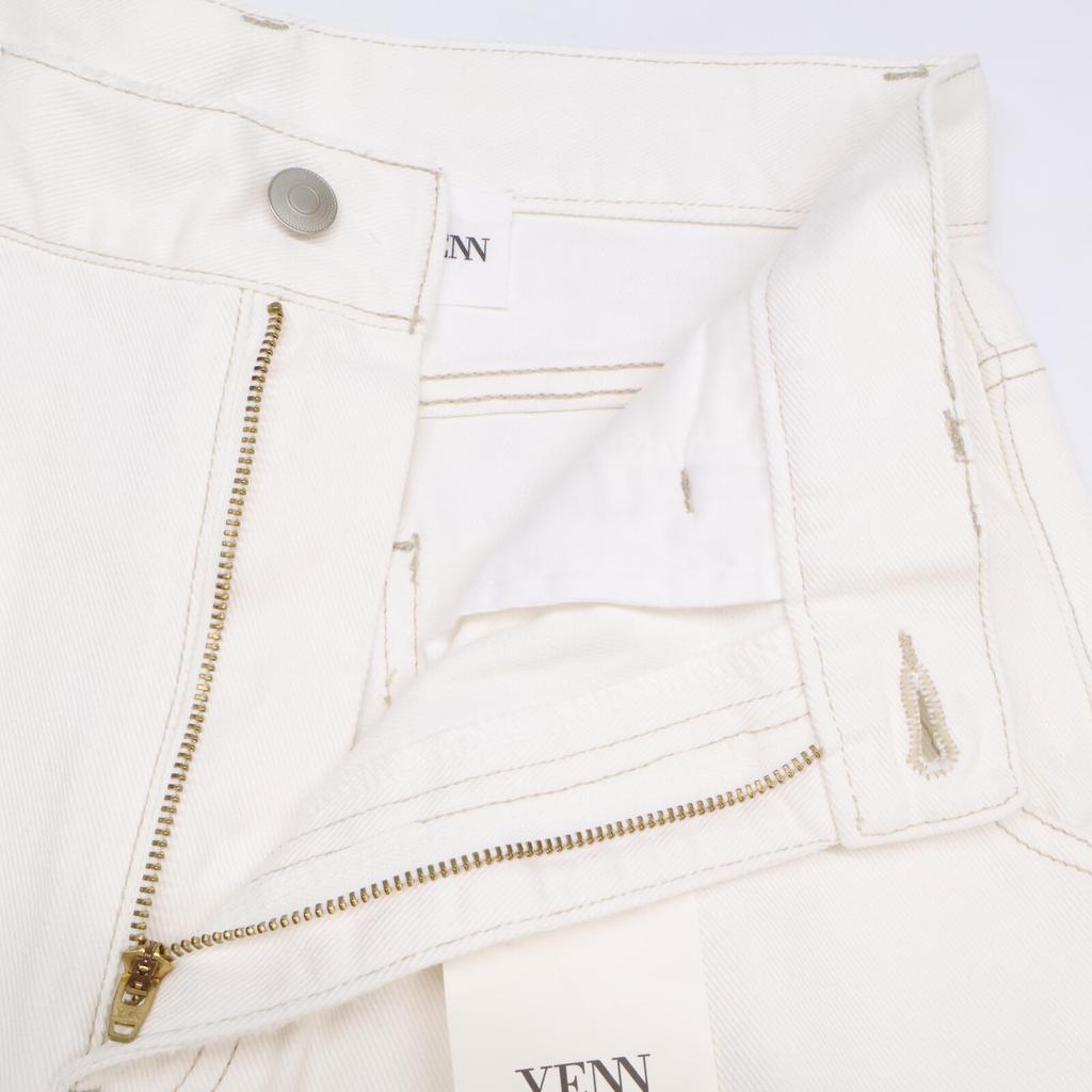 YENN Y232-31021-2QU White high rise tuck wide pants Bottoms 40 whiteUsed