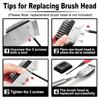 Outdoor Camping Grill Brush with Scraper Long Handle Design Rustproof Heat-Resistant Hard Bristles BBQ Grill Cleaning Brush