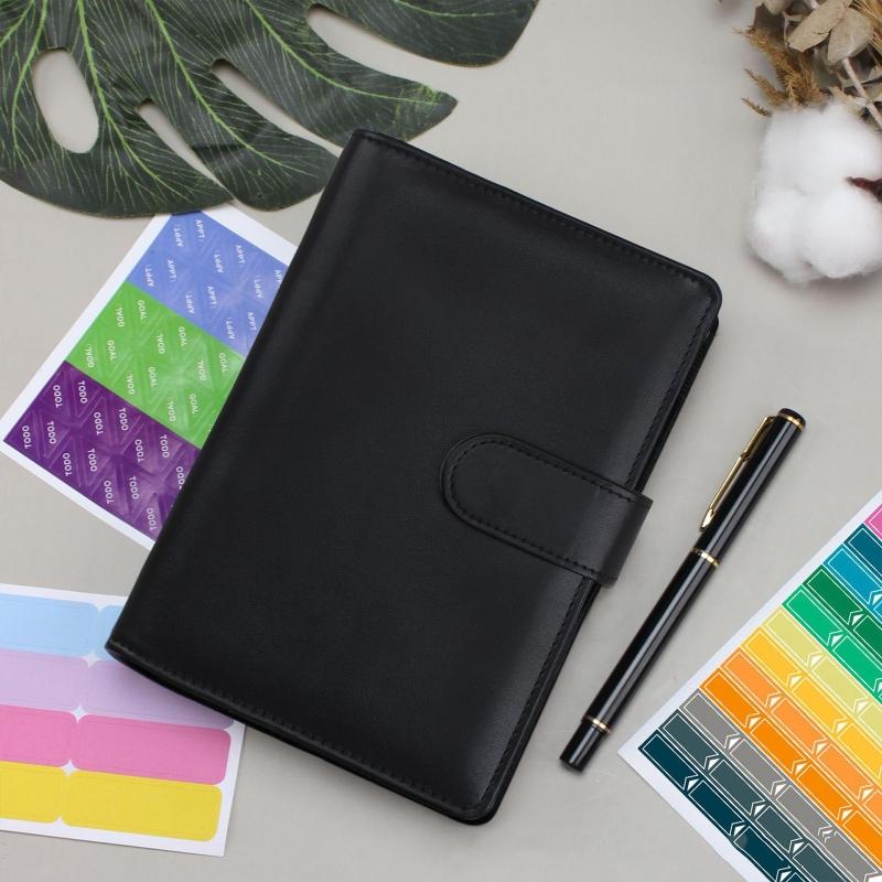 Leather Journal Notebook A6 Binder Notepad Refillable Binder Planner for Adult